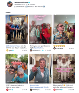 Tik Tok Retirement House